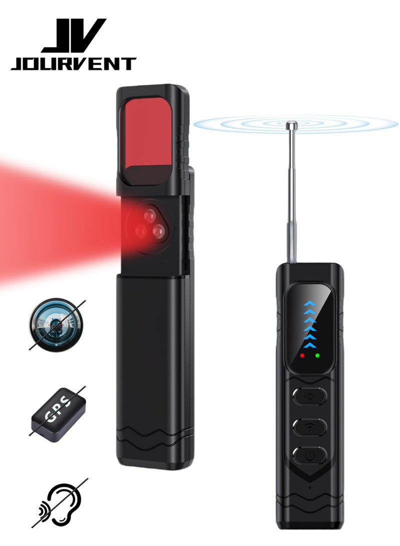 Jourvent Hidden Camera Detector Spy Camera Detector Portable Bug RF Detector Device for Gps Tracker Wireless Listening Device Hidden Camera Finder in Hotel Office Bathroom 6 Levels Sensitivity - Image 1
